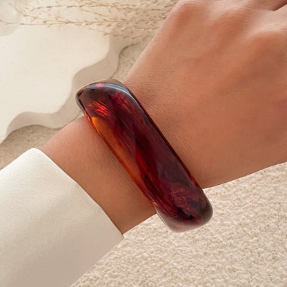 Geometric Acrylic Bangle Bracelet Trendy Ins Style For Women