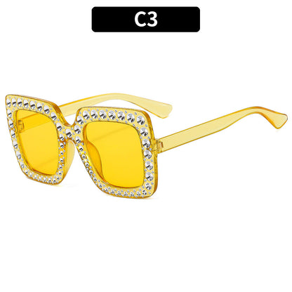 Bling Round Sunglasses for Kids Stylish UV400 Beach Sunglasses