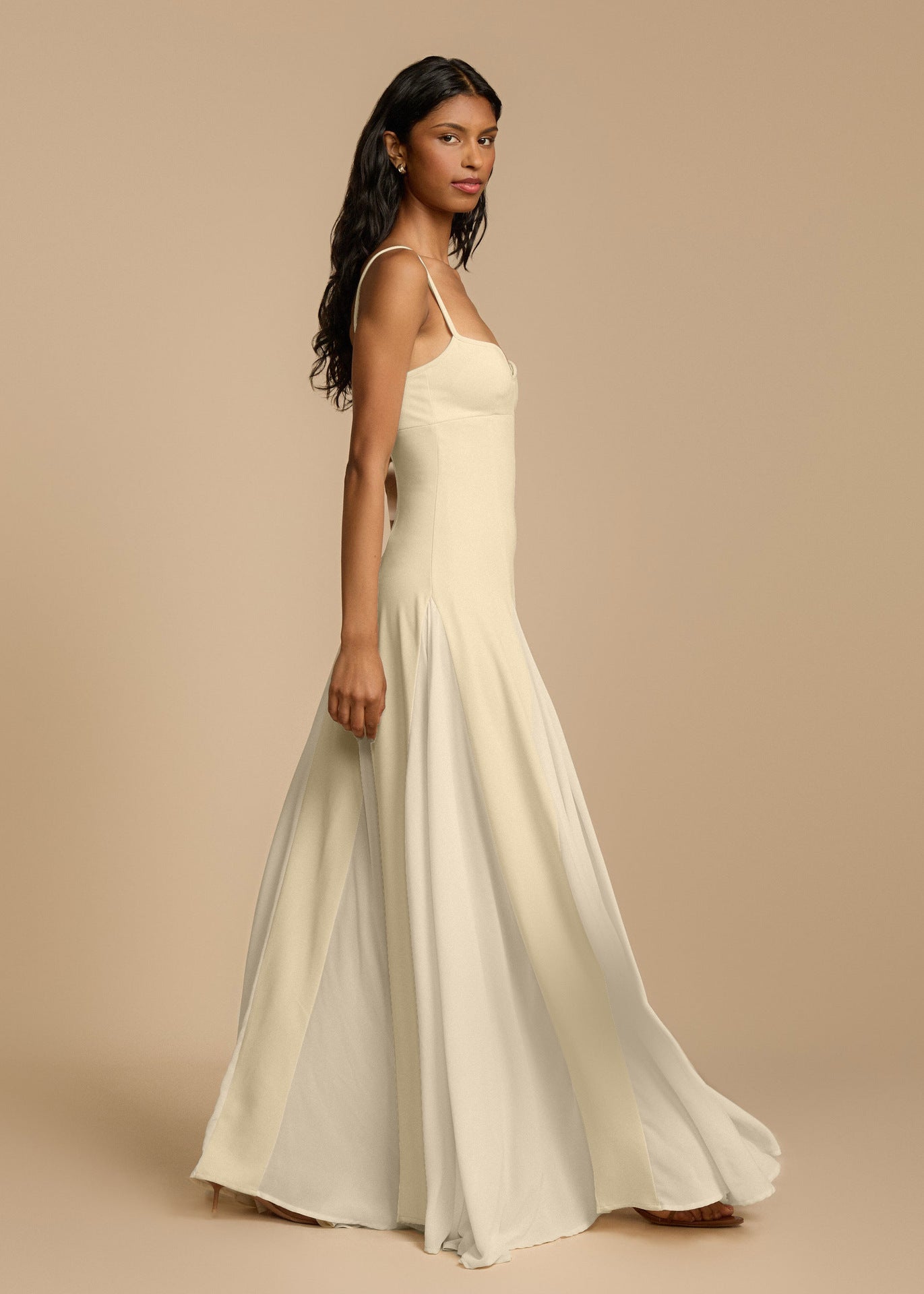 Sexy Splicing Slim Spaghetti Maxi Dress
