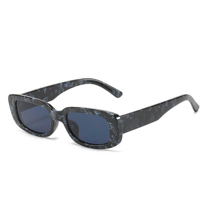 Trendy Square Sunglasses Stylish Black Frame Glasses