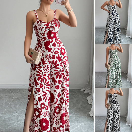 Elegant Twist Pattern Wide-Leg Jumpsuit for Women