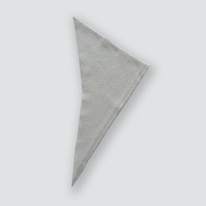 Solid Color Knitted Wool Blend Triangle Scarf for Women