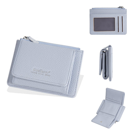 Zipper Solid Color Card Cases Wallets