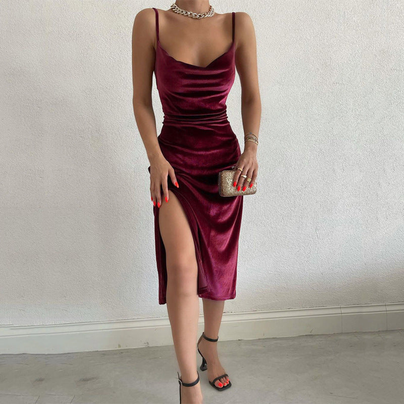 Elegant Sexy Slim-Fit Spaghetti Strap Dress