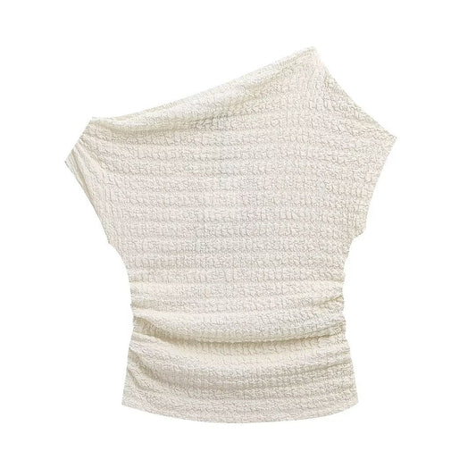 Casual Asymmetrical Sleeveless Top and Pants Sets