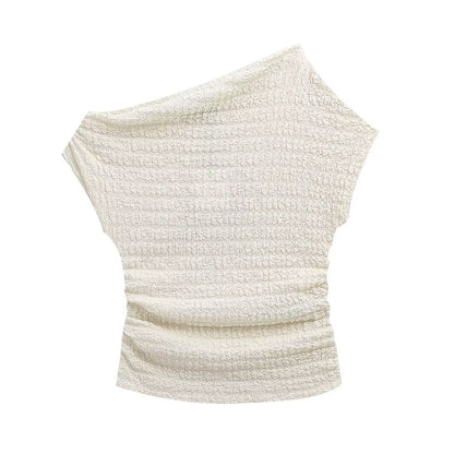 Casual Asymmetrical Sleeveless Top and Pants Sets