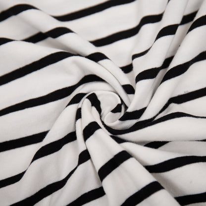 Long Sleeve Striped T-Shirt Casual Cotton Top
