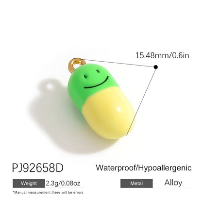 Alloy DIY Cartoon Car Pendant Droplet Decor
