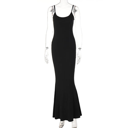 Casual Sleeveless High-Waisted Maxi Dress