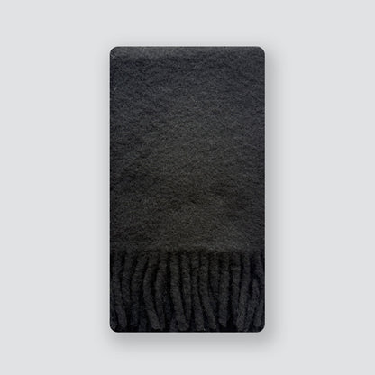 Alpaca Blend Scarf with Fringe - Elegant All-Season Accessory