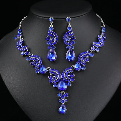 Elegant 3-Piece Necklace and Earring Set for Bride