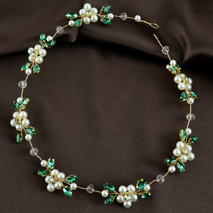 Pearl Soft Chain Headband Bridal Hair Ornament