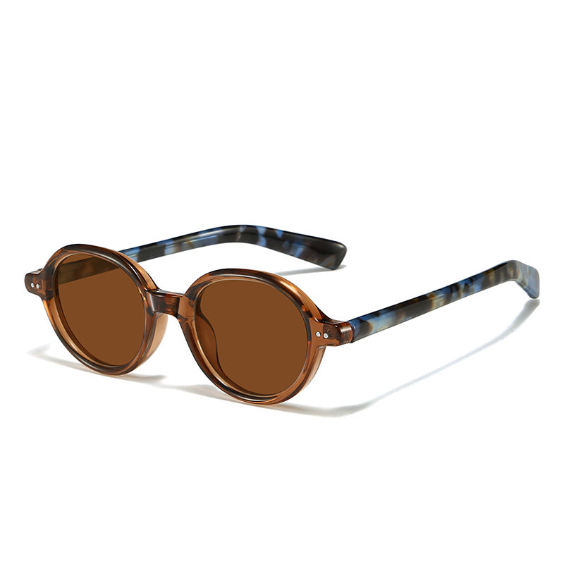 Classic Retro Oval Frame Sunglasses