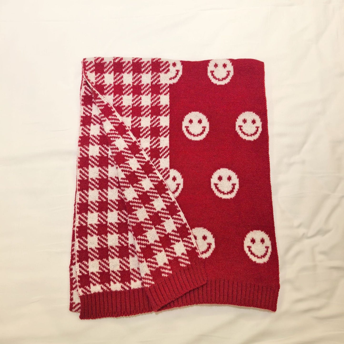 Winter Warm Shawl Christmas Theme Knit Scarf