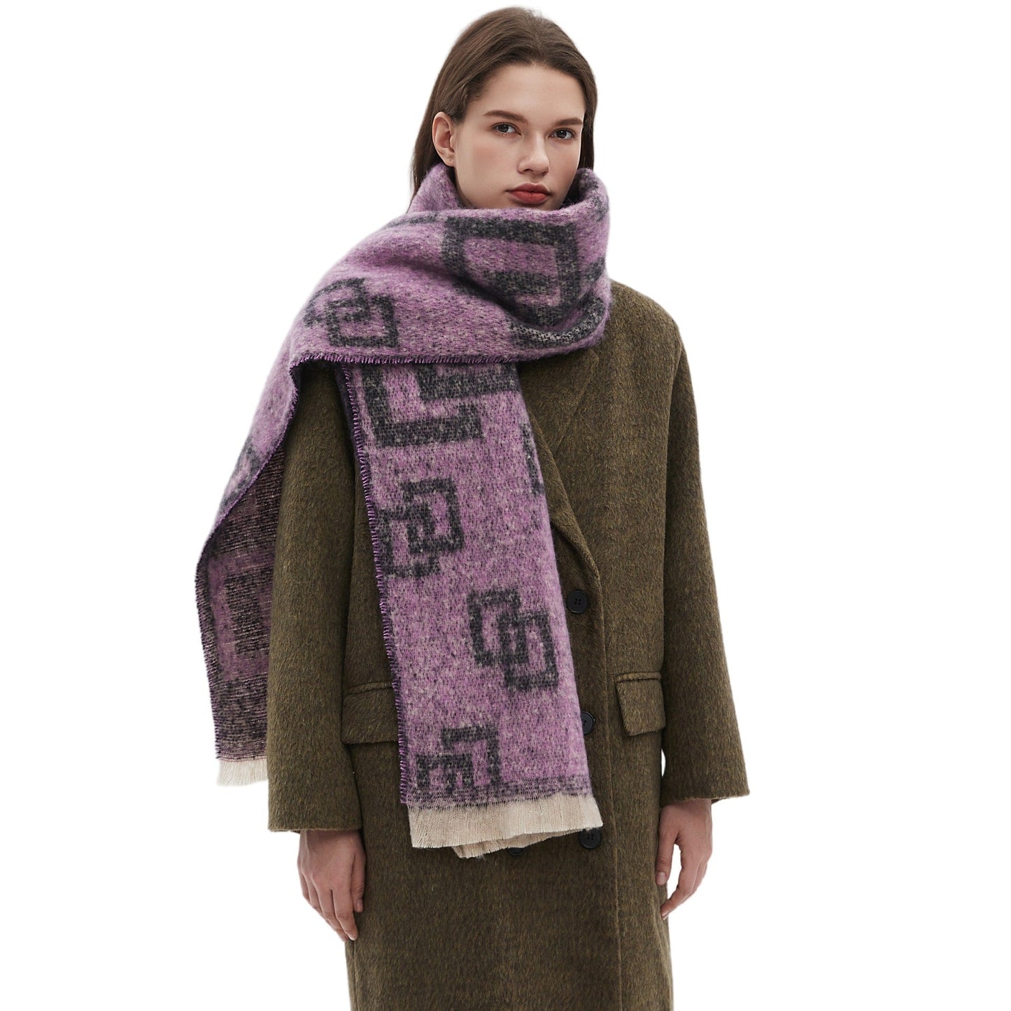 Plaid Vintage Print Scarves