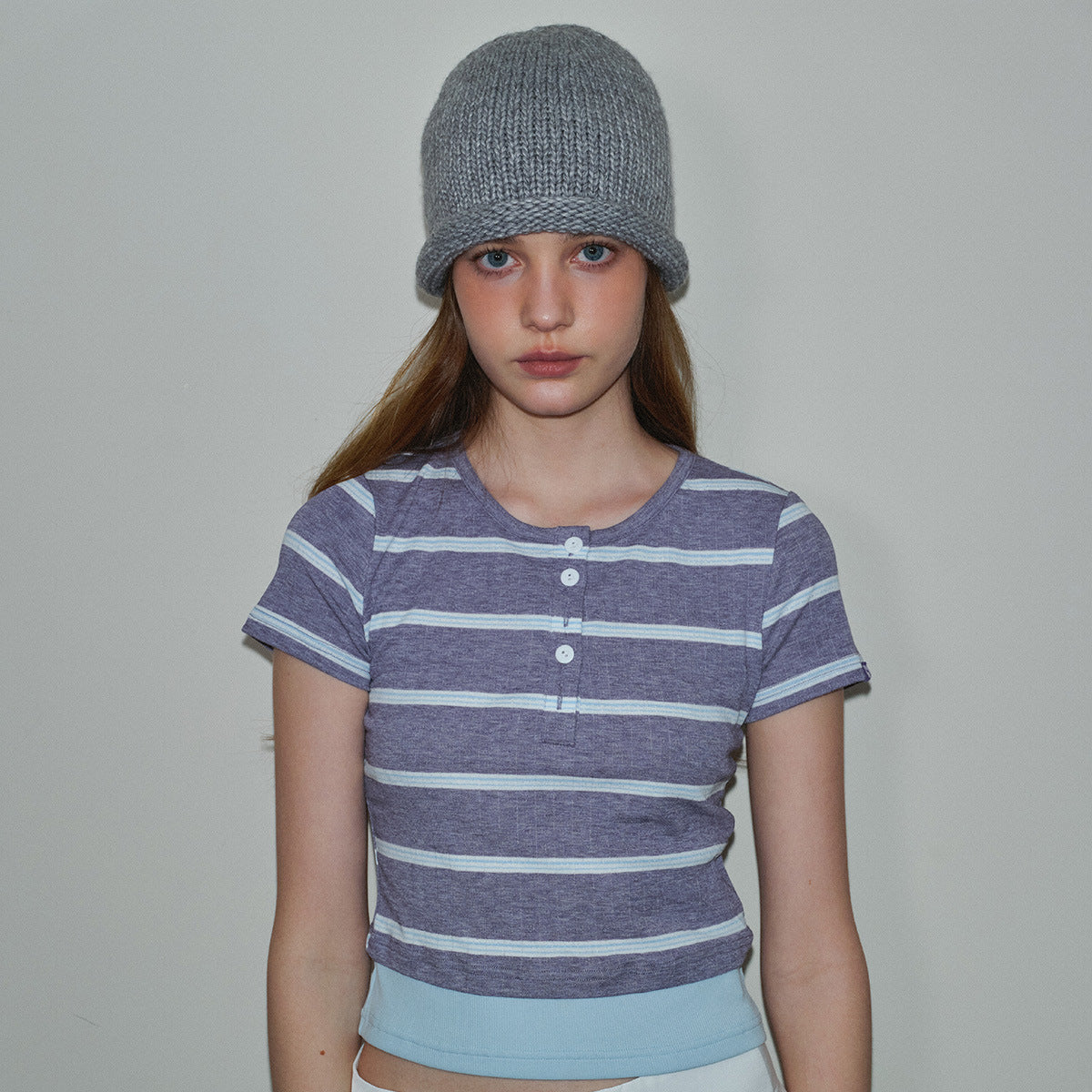 Solid Color Knitted Wool Beanie Hat for Men and Women
