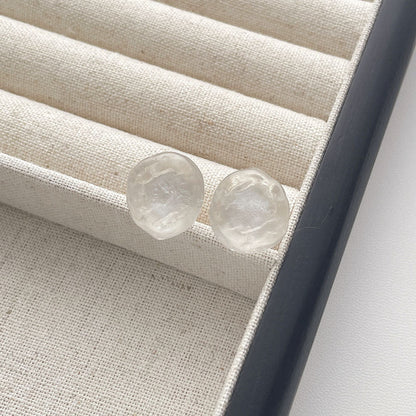 Irregular Acrylic Geometric Stud Earrings
