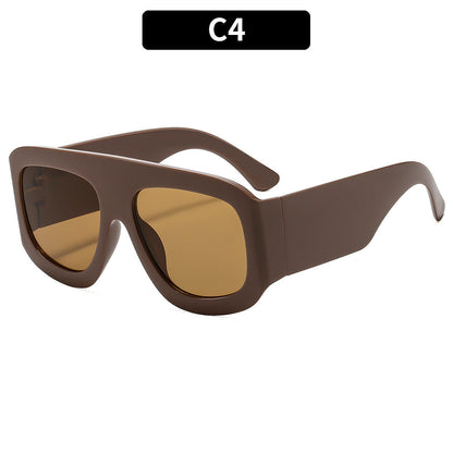 Trendy Square Frame UV400 Sunglasses Stylish Summer Eyewear