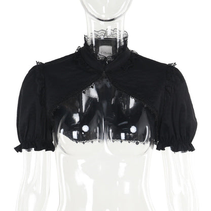 Sexy Dark Halloween Two-Tone Mini Dress