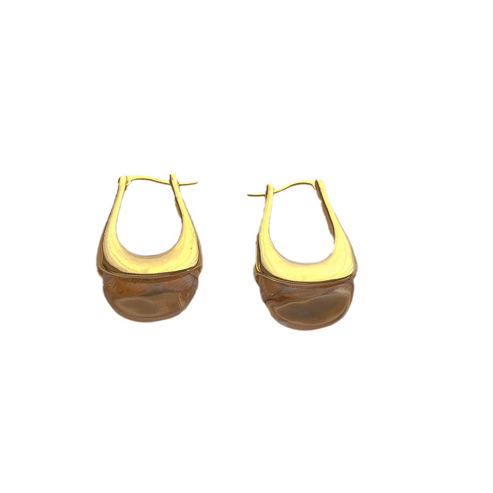 Vintage Crystal Elegant Simple Hoop Earrings
