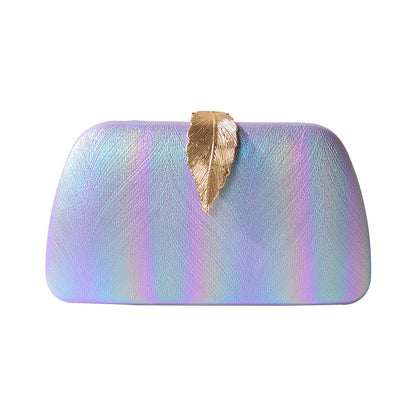 Trendy Gradient Leaf Clutch Bag for Women