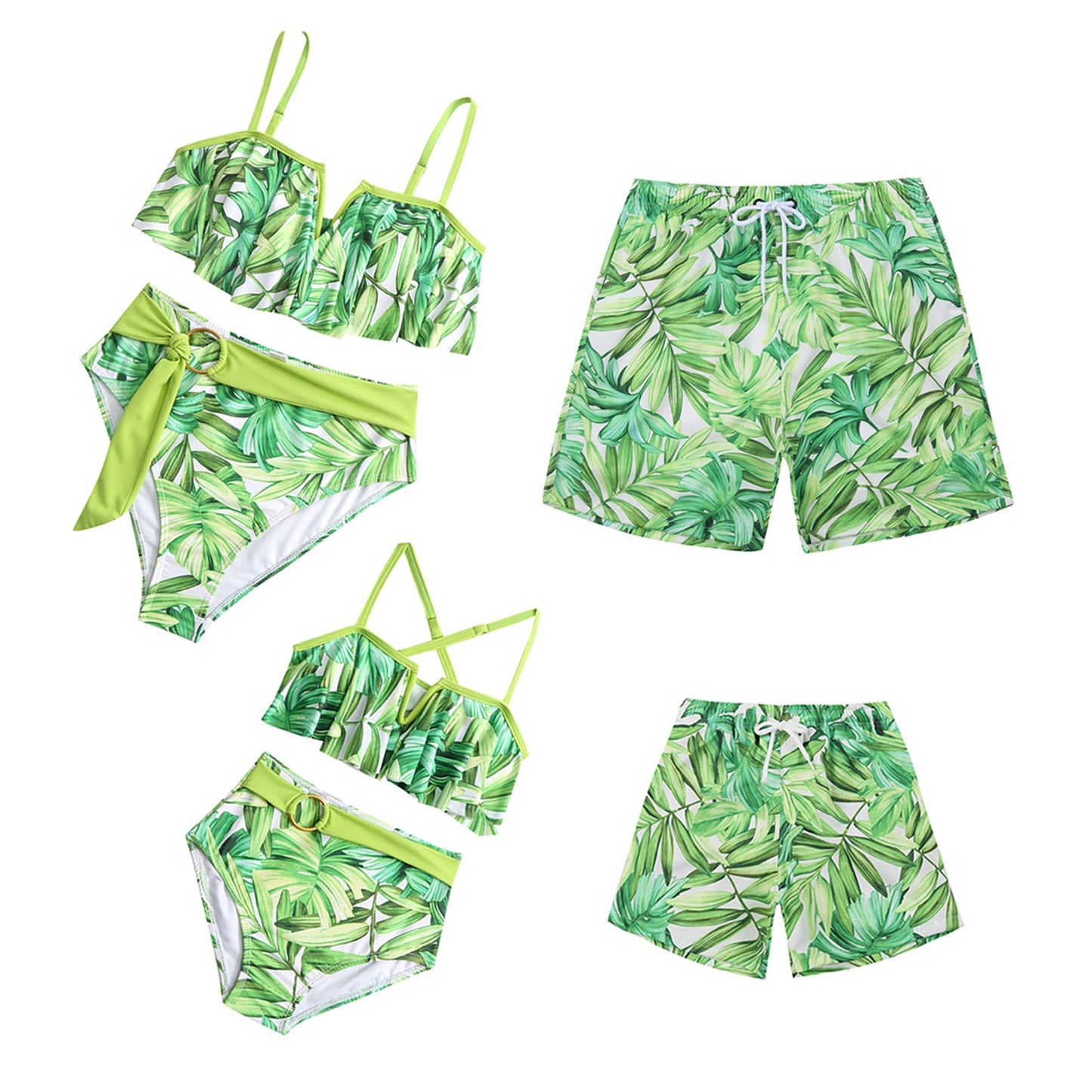 Family Beach Swimwear Set Uv Protection Swimwear
