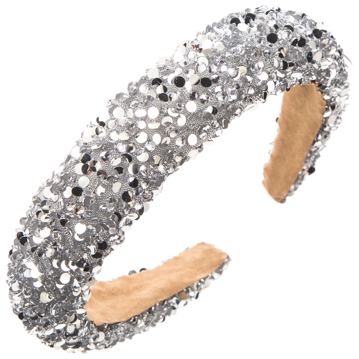 Fashionable Sparkly Sponge Headband for Women