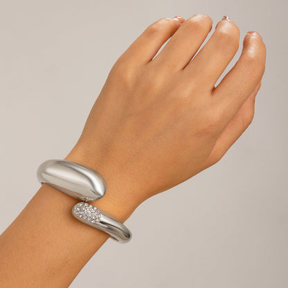 Trendy Geometric Metal Water Drop Bracelet