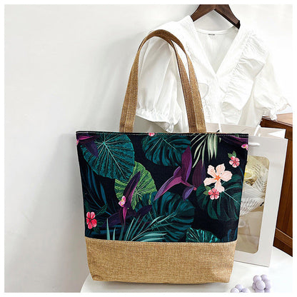Fashion Canvas Tote Bag Artistic Shoulder Bag