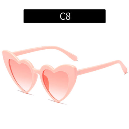 Colorful Heart-Shaped Sunglasses for Family Fun