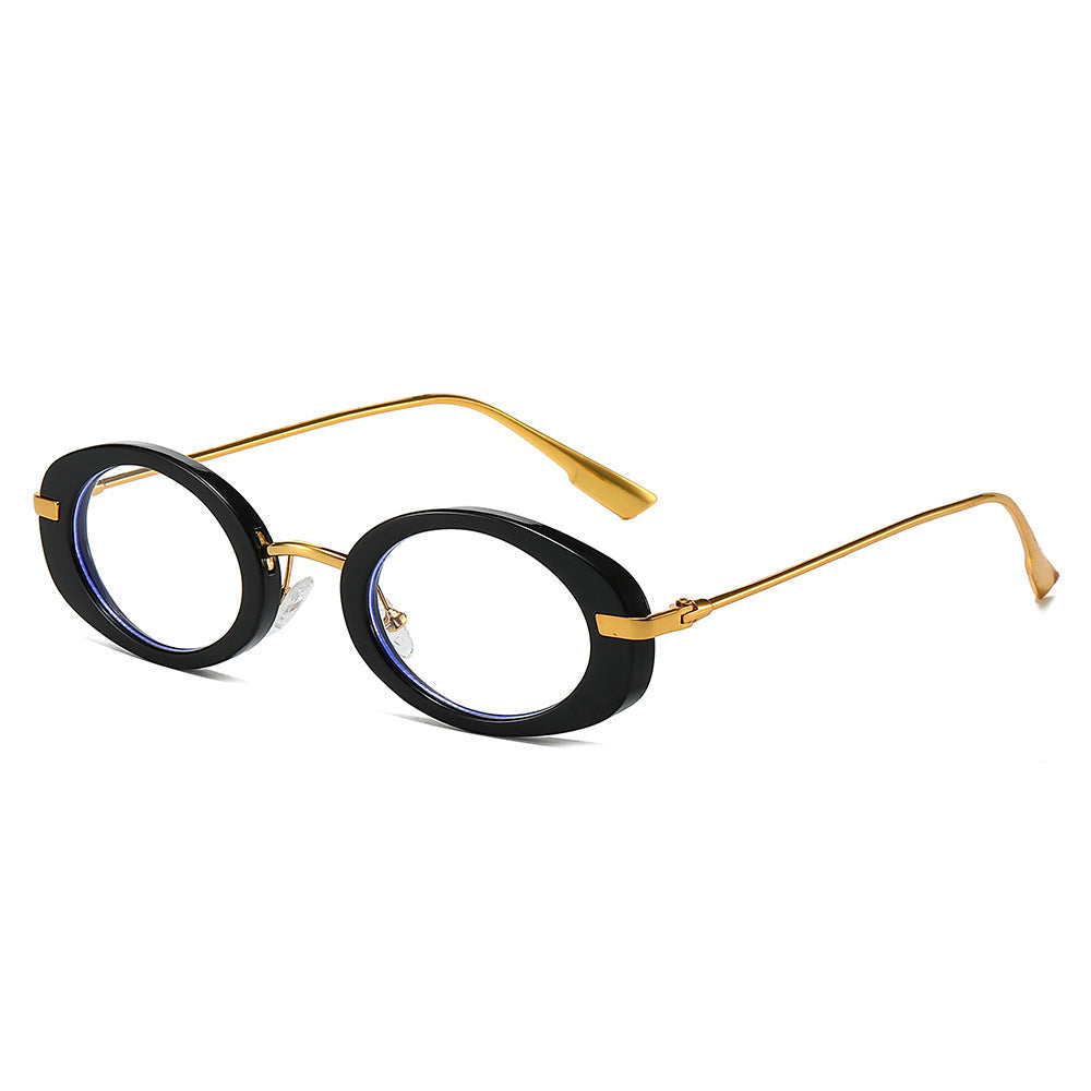 Oval Retro Sunglasses Stylish UV400 Protection Eyewear
