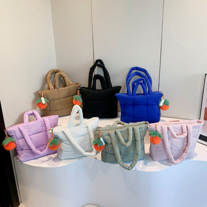 New Large Capacity Nylon Tote Bag Stylish Casual Handbag