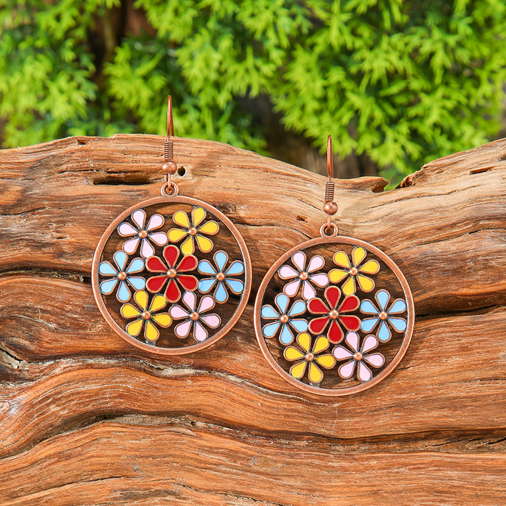 Trendy Ethnic Style Tassel Earrings Colorful Jewelry