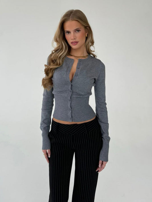 Knitted Cardigan Stylish Casual Long Sleeve Top