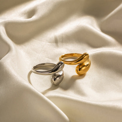 Adjustable Cross Sikmple Ring