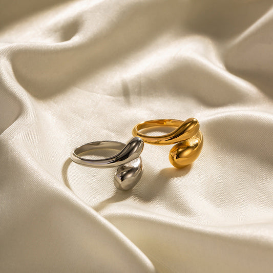 Adjustable Cross Sikmple Ring