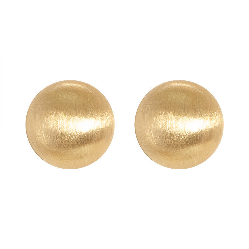 Geometric Minimalist Matte Metal Earrings For Casual Style