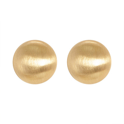 Geometric Minimalist Matte Metal Earrings For Casual Style