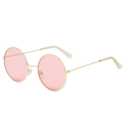 Retro Circular Sunglasses for Men - Vintage Photography Style
