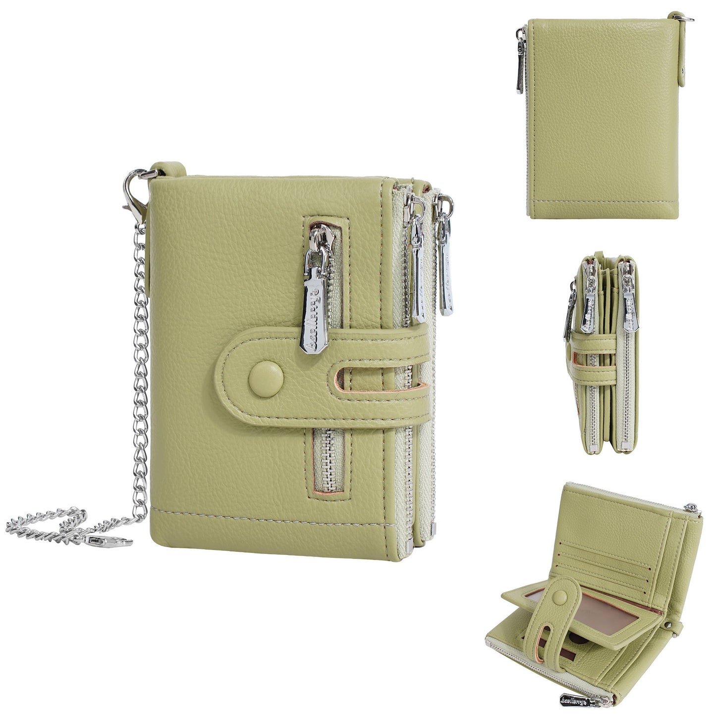 Solid Color Portable Card Cases Wallets