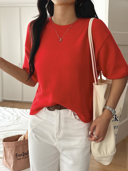Casual Solid Color Women's Long Sleeve Sweater