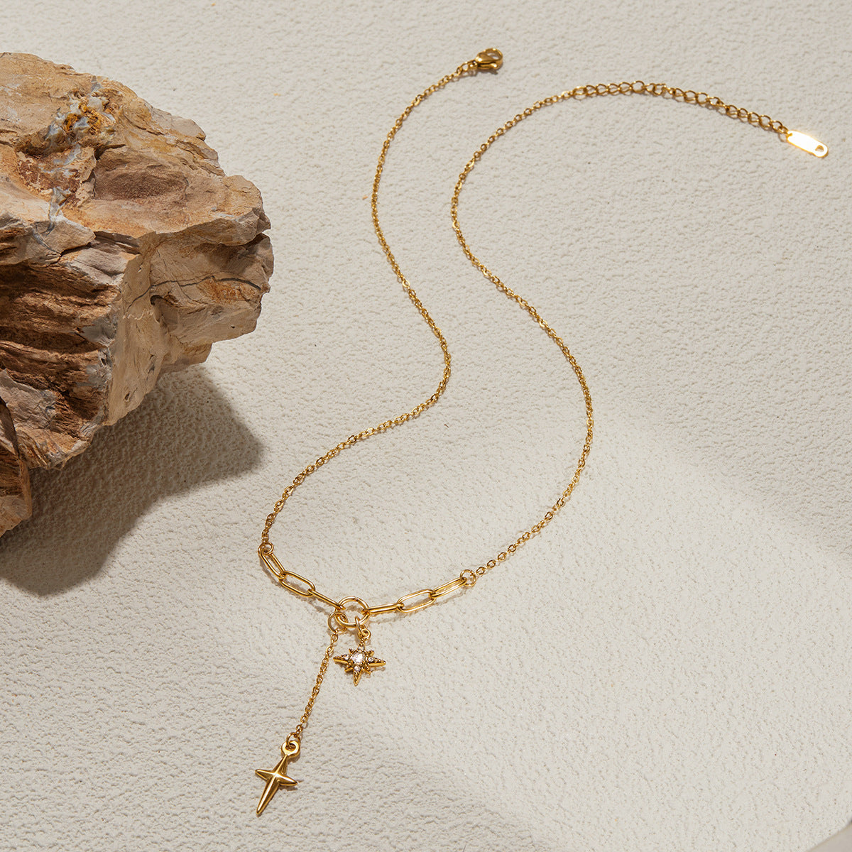 Chic Gold Plated Stainless Steel Choker Necklace