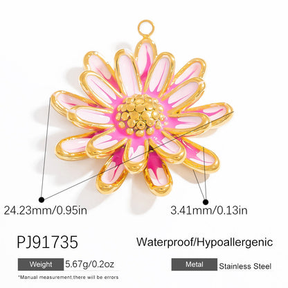 DIY Jewelry Accessories Stainless Steel Sun Shell Necklace