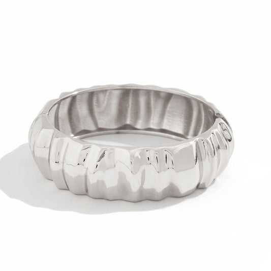 Trendy Irregular Alloy Bracelet Set with Unique Shaped Pearls