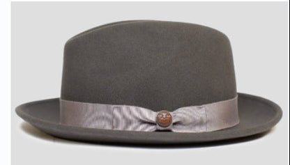 Wool Felt Bowler Hat Stylish Unisex Autumn Winter Fashion