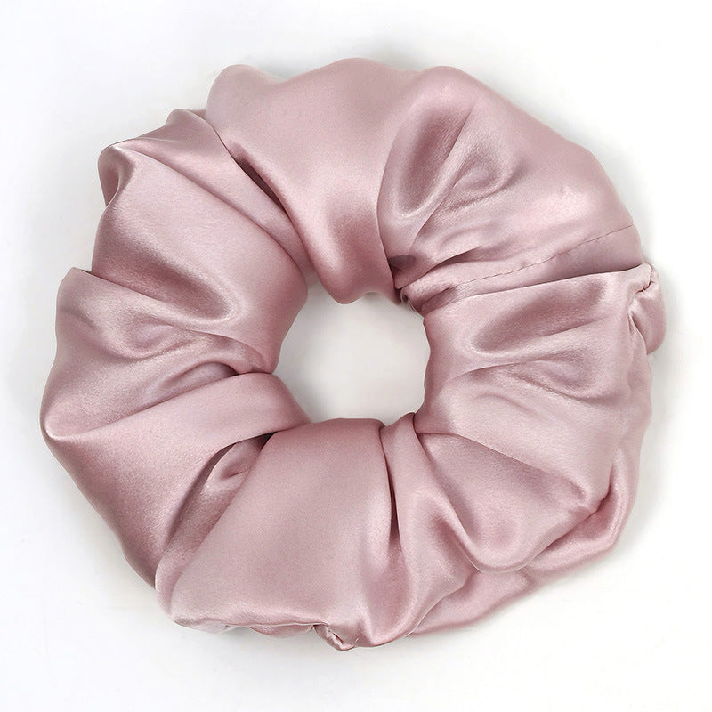 Soft Solid Color Satin Scrunchies Hair Tie