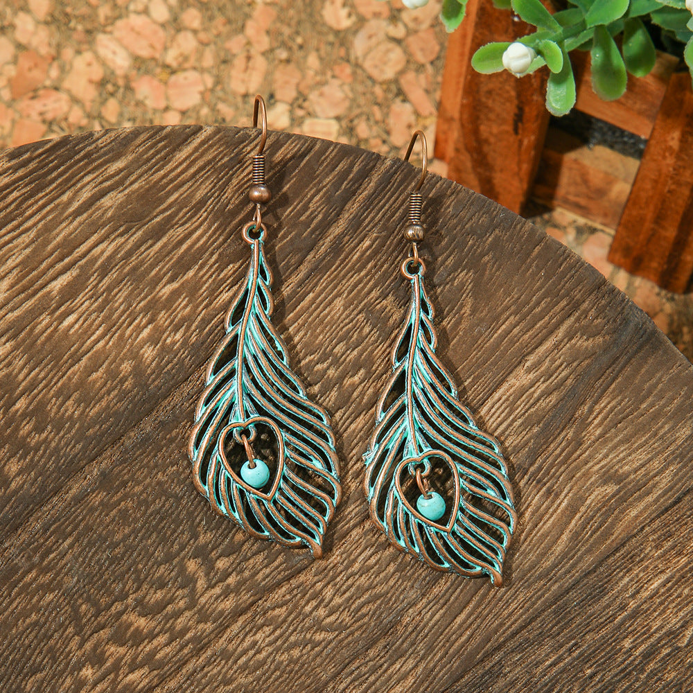 Bohemian Style Metal Earrings Vintage Tassel Earrings for Women