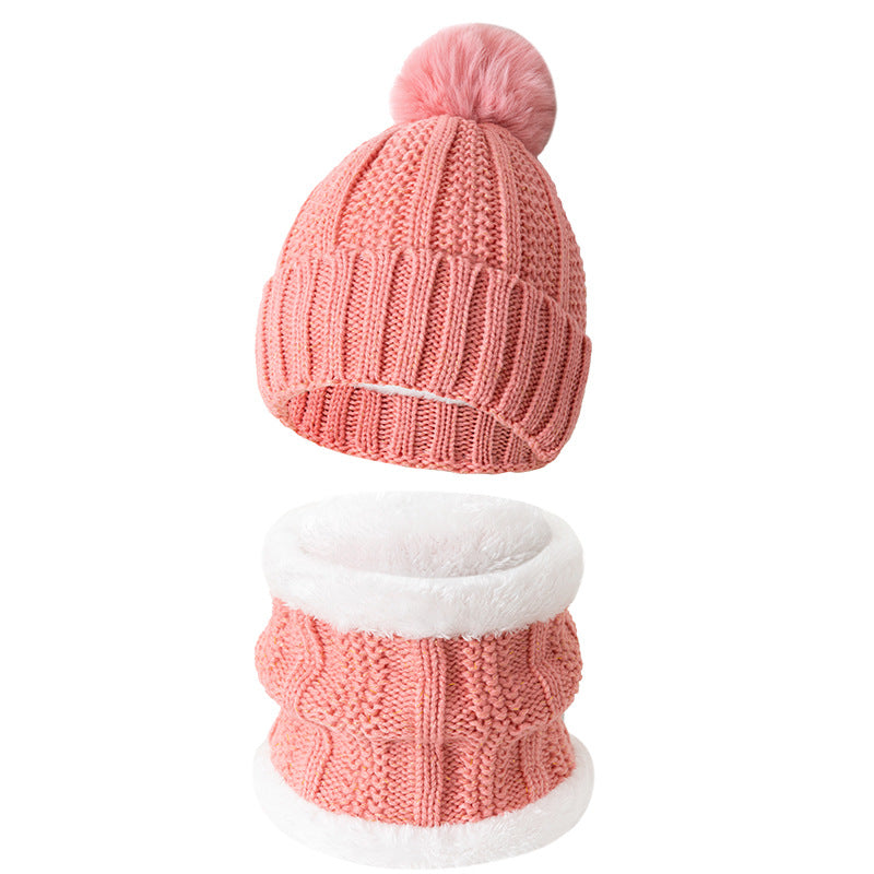 Winter Knitted Warm Gloves, Hat, Scarf Set - Thickened Cozy Design