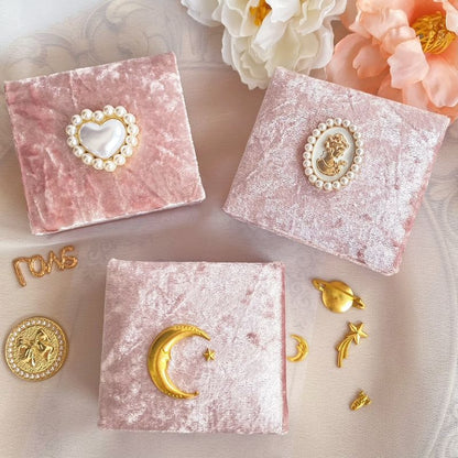 Pink Plush Portable Jewelry Case