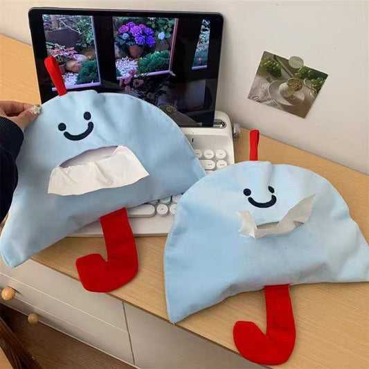 Cute Mushroom Tissue Holder Creative Wall-Mounted Storage Bag